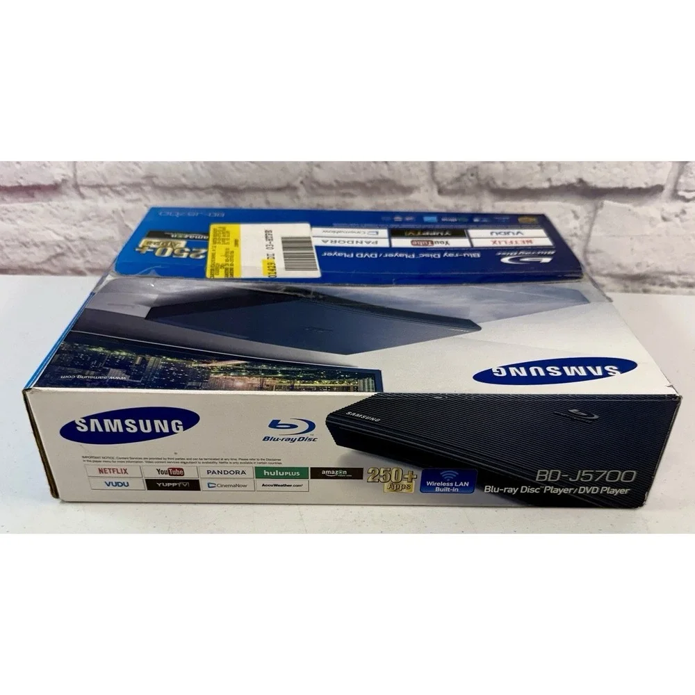 New Sealed Samsung Blu-ray Player with Wi-Fi BD-J5700 250+ Apps Full HD 1080p